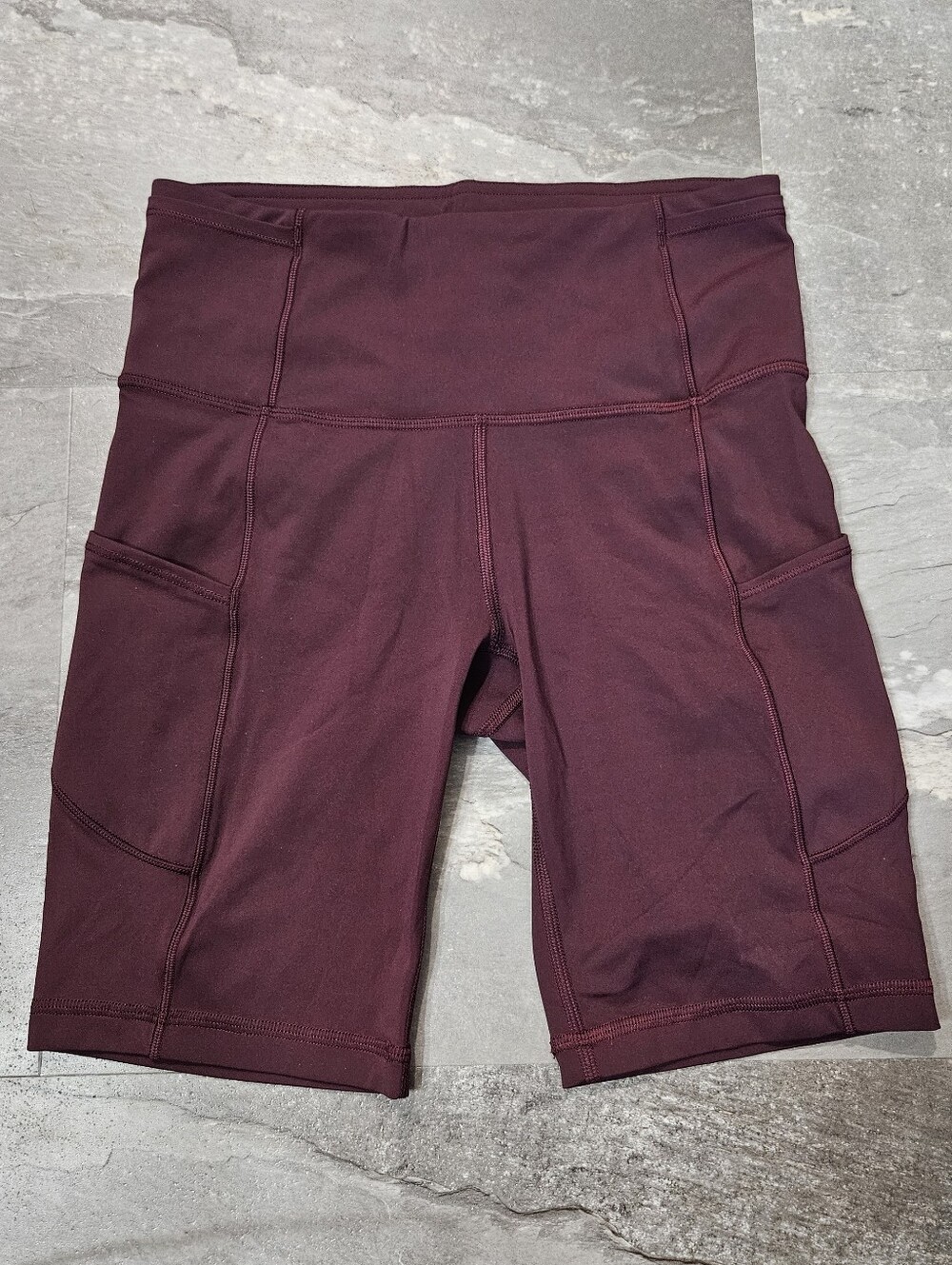 Lululemon Fast And Free Short 8" *Non-Reflective. Cassis (Burgundy). Size 4. - Picture 3 of 10